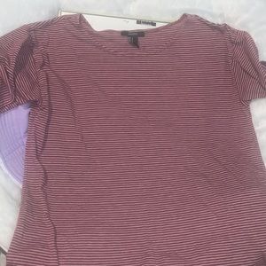 Forever 21 Striped Flowy Tee